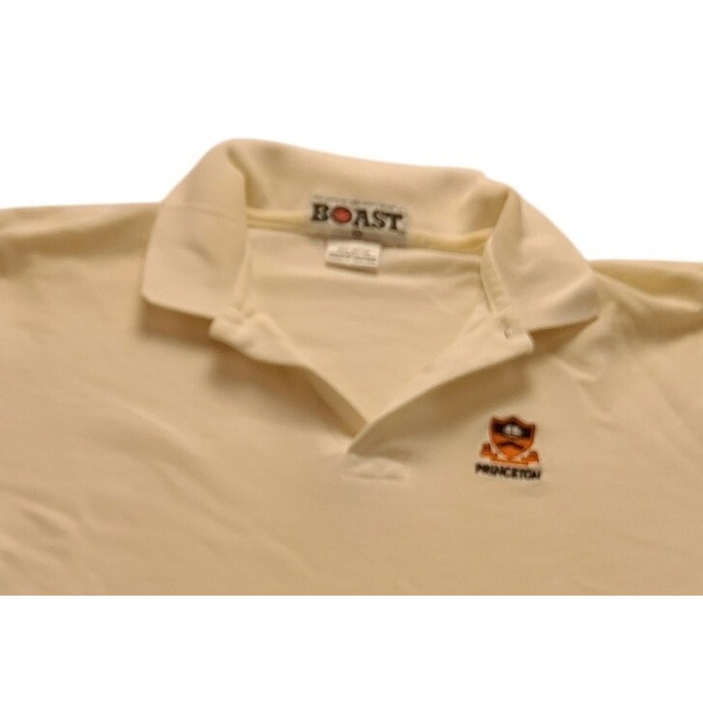 Vintage Boast Princeton Polo Shirt Men's XL White Cotton Pique Ivy League HK - Picture 4 of 14
